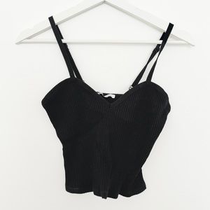 Ribbed Sweetheart Neck Tank